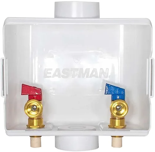 Miniatura 2 de Eastman Conexión de CPVC de 1/2 pulgada, caja de salida blanca para lavadora de drenaje central, 60249