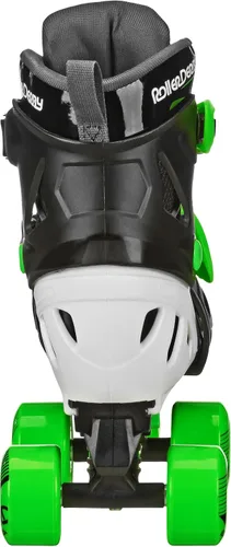 Miniatura 4 de Roller Derby Trac Star - Patines ajustables para niños, principiantes Negro/Verde