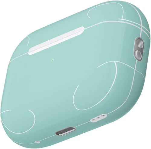 Miniatura 3 de MightySkins - Fundas compatibles con Apple AirPods Pro 2 - Espuma de mar sólida Funda protectora de vinilo duradera y única Fácil de aplicar
