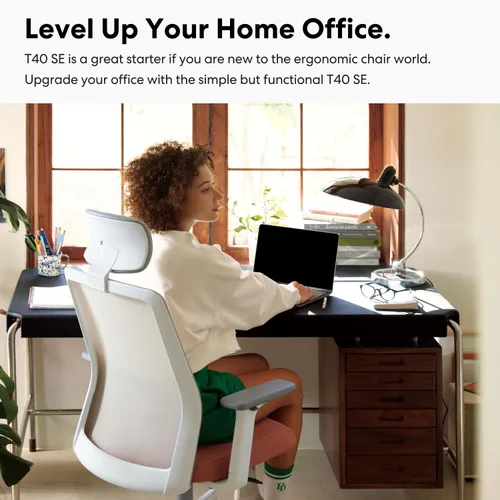 Miniatura 6 de SIDIZ Silla de oficina ergonómica T40 SE: cómoda silla de oficina en casa para usuarios ligeros con bloqueo de inclinación reclinable, T40 Se