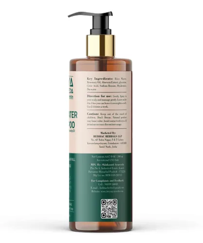 Miniatura 2 de Champú de agua de arroz para cabello con aceite de rosa mosqueta, 6.8 fl oz (6.76 onzas) de agua de arroz para el crecimiento del cabello y cabello