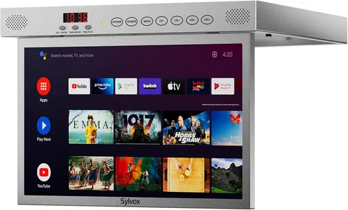 Miniatura 9 de SYLVOX Smart TV abatible de 15.6 pulgadas debajo del gabinete, Google TV soporta rotación de 360 grados, conexión WiFi y inalámbrica, diseño