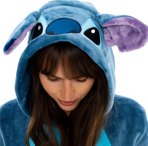 Miniatura 2 de Disney Lilo And Stitch - Mameluco para mujer con texto en inglés "I Lilo And Stitch", pijama de forro polar para mujer