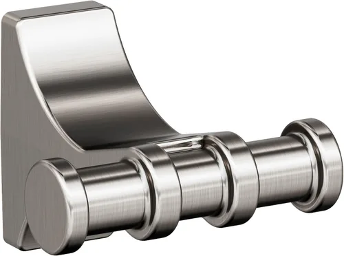 Miniatura 13 de Amerock BH36050PN Gancho doble para bata de baño de níquel pulido 2-15/16 pulgadas (2.953 in) de longitud Davenport Gancho para toallas