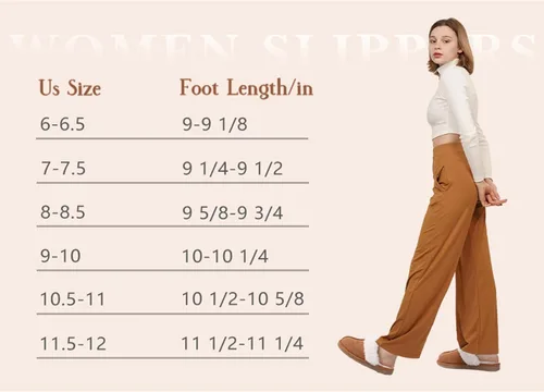 Miniatura 6 de Litfun Pantuflas mullidas de espuma viscoelástica para mujer, zapatos de invierno para interiores y exteriores