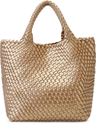 Miniatura 21 de Bolso tejido para mujer, bolso tote de cuero vegano grande para verano, playa, viaje, bolso de mano y cartera retro hecho a mano, bolso de hombro