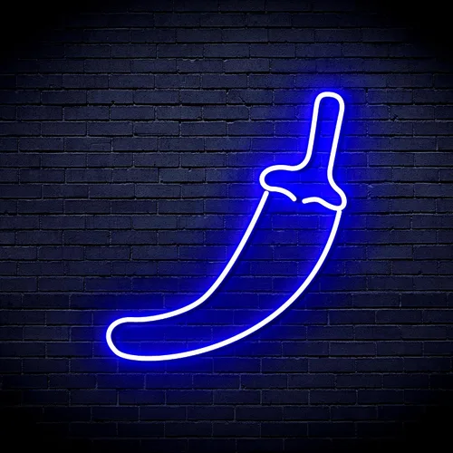 ADVPRO Red Pepper Flex Silicone LED Neon Sign - Blue - st16s42-fnu0405-b
