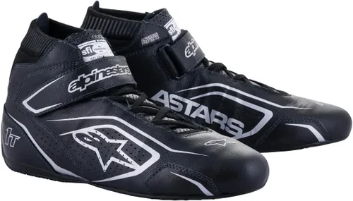 Miniatura 4 de Alpinestars Tech 1-T V3 - Zapatos de conducción SFI - Talla 7.5 - Negro/Gris Frío/Amarillo (2710122-1055-7.5)