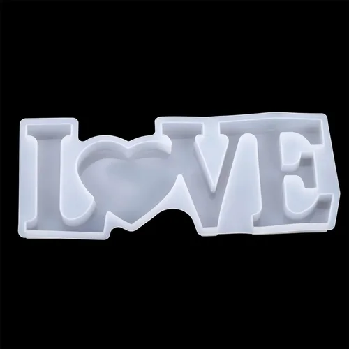 1 unidades/paquete de moldes de silicona con letras para el hogar, familia, eslogan de amor, resina epoxi para decoración del hogar, manualidades