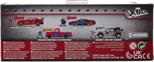 Miniatura 3 de Jada Toys 253223012, Marvel X Men Jeep Gladiator con figura Colossus, Marvel X Men Jeep Metal Gladiator con rueda libre, puertas abiertas