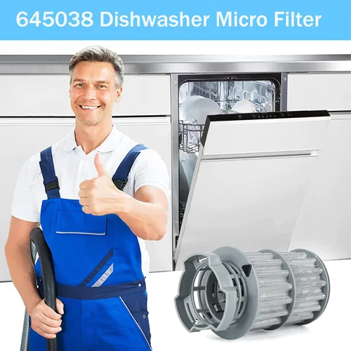 Miniatura 4 de Nuevo filtro micro 00645038 645038 actualizado para piezas de lavavajillas Bosch Kenmore Reemplaza AP4339631, 00651097, 1560725, 651097, AH3479708