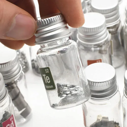Miniatura 5 de Kit de muestras de elementos puros para colección periódica de tablas periódicas, metales de tierras raras, frascos y ampollas, ideal como regalo 30