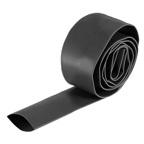uxcell - Tubo de calor (0.866 in de diámetro, 1.457 in, ancho plano, relación 2:1, 3.3 ft), color negro