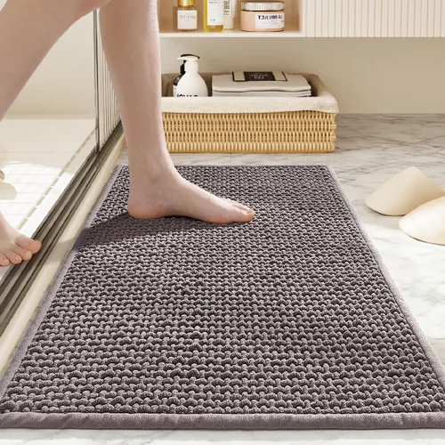 Miniatura 9 de Alfombras de baño antideslizantes lavables, alfombra de baño súper absorbente y delgada de secado rápido de pelo bajo para baño pequeño
