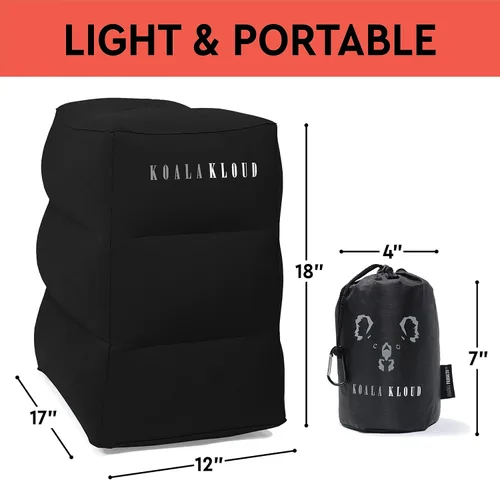 Miniatura 7 de Koala Kloud - Reposapiés de viaje, almohada inflable para reposapiés, reposapiés para vuelos, asiento de automóvil, cama de avión para niños