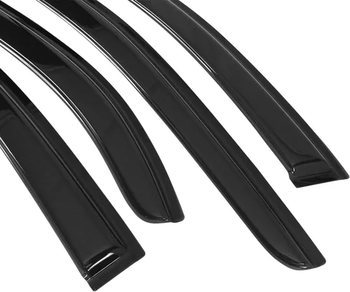 Miniatura 5 de IKON MOTORSPORTS Visera externa con cinta adhesiva, compatible con Acura TSX 2004-2008, visera de ventana de automóvil, parasol para ventana