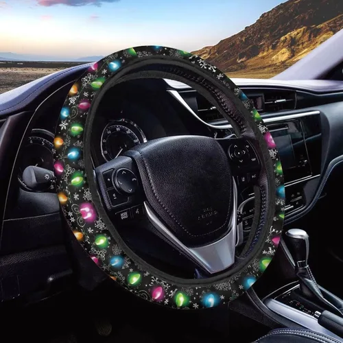 Miniatura 13 de AFPANQZ - Fundas para volante con diseño de nebulosa y galaxia, 14-15 pulgadas, ajuste universal, para la mayoría de los coches, sedanes, SUV
