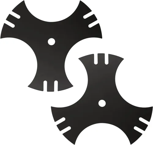 Paquete de 2 cuchillas de bordeadora 781-0748-0637 para Craftsman Edger, 781-0748 de 9 pulgadas, hoja de estrella de 3 lados, orificio central de