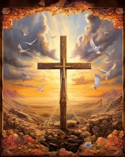 Miniatura 2 de Pintura al óleo de Jesús Dios por números para adultos, pintura al óleo religiosa, arte acrílico, arte de león, lienzo con pintura acrílica, cita