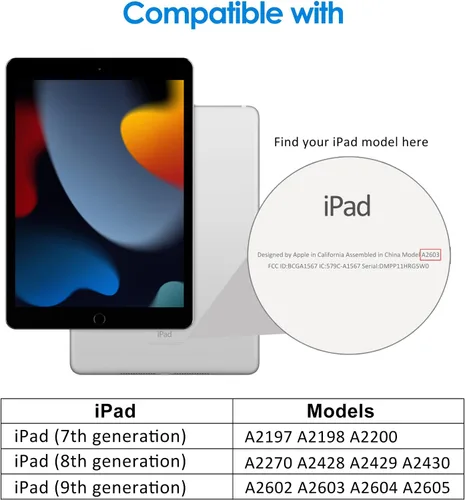 Miniatura 3 de JETech Protector de pantalla One Touch Install para iPad de 10.2 pulgadas (9ª/8ª/7ª generación, 2021/2020/2019), película de vidrio templado con kit