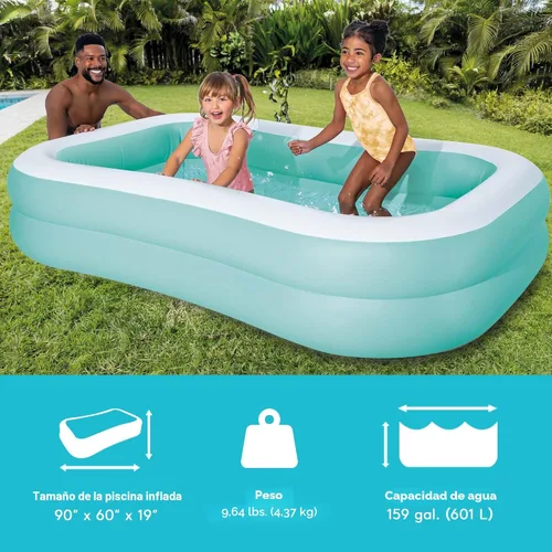 Miniatura 2 de Piscina familiar Mandarin Swim Center (90 x 58 x 18 pulgadas), a partir de 6 años, de Intex Cian