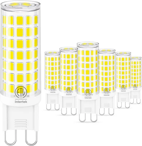 Miniatura 11 de Bombilla LED G9 de 6 W (equivalente a halógeno de 60 W), bombilla G9 con base de dos pines, blanco natural 4000K G9 bombillas de base para Natural