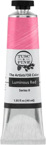 Miniatura 183 de Tusc & Pine Pintura al óleo Artist – Alizarin Crimson, 1.4 fl oz, sin amarilleo, consistencia rica y cremosa, carga máxima de pigmento, pinturas al