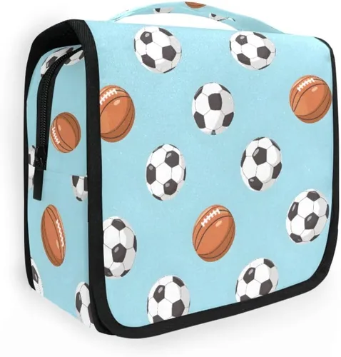 Miniatura 22 de Neceser colgante de viaje -326 - Kit de fútbol para maquillaje, organizador de cosméticos para hombres y mujeres