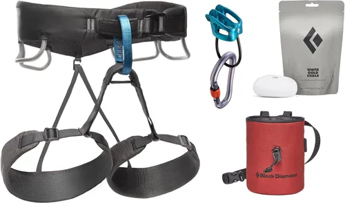 Miniatura 10 de BLACK DIAMOND Men’s Momentum Rock Climbing Harness Dual Core Construction Adjustable Waist & Leg Loops Moonstone