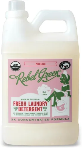 Miniatura 12 de Rebel Green Detergente orgánico para ropa – Jabón natural para ropa – Detergente líquido para ropa con taza dispensadora – Detergente suave