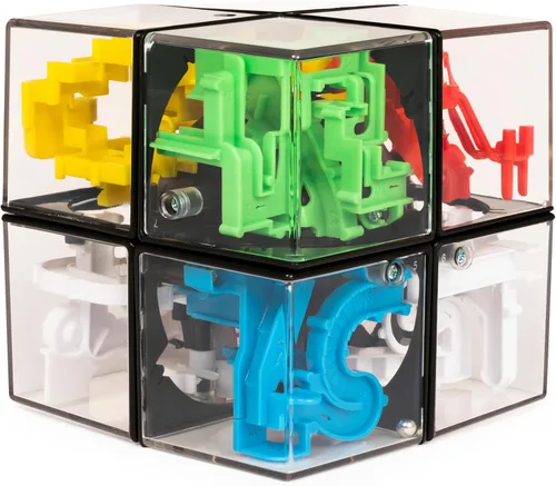 Miniatura 10 de Rubik's Perplexus Fusion 3x3 Gravity 3D Maze Game Brain Teaser Puzzle Ball Artículos para aliviar la ansiedad cosas geniales Juguetes Multicolor