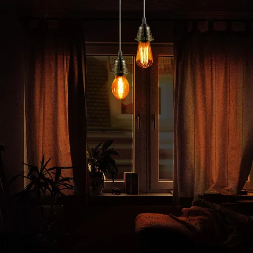 Miniatura 7 de Paquete de 18 enchufes de luz E27/E26, enchufe de repuesto, enchufe de bombilla, soporte de lámpara colgante Edison retro, enchufe mediano de rosca