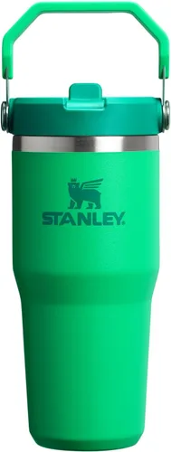 Miniatura 107 de Stanley IceFlow - Vaso con pajilla abatible con asa, de 20 onzas, tapa giratoria y popote abatible, botella de agua resistente a fugas, acero