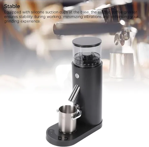 Miniatura 4 de Yoidesu Molinillo de café eléctrico, eléctrico, portátil, pequeño, silencioso y ajustable, 20 ajustes de molienda para expreso, moka, verter, prensa