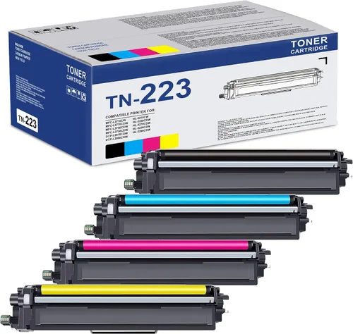 Miniatura 8 de TN-223BK TN223BK Cartucho de tóner de repuesto para Brother TN-223 TN223 TN223 Black Toner MFC-L3770CDW MFC-L3710CW - Rendimiento de páginas