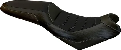 Miniatura 14 de Funda de asiento compatible con Kawasaki Versys 650 (07-21) Elba Total Black Comfort System