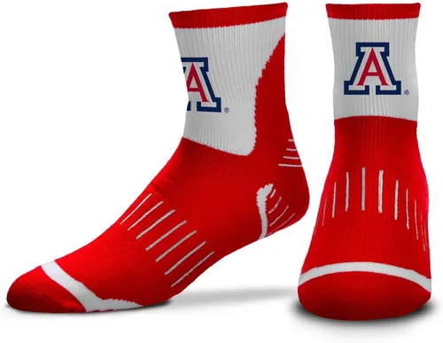 Miniatura 9 de For Bare Feet Adult NCAA Surge Quarter Length Crew Socks - All Weather Performance - Men & Women - Enhance Your Team Footwear