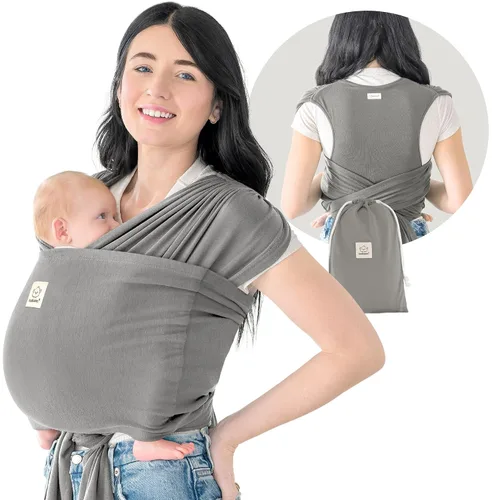 Miniatura 18 de KeaBabies Portabebés con anillo para bebé, fácil de llevar, ajustable D-Lite portabebés recién nacido a niño pequeño, camisa de transporte