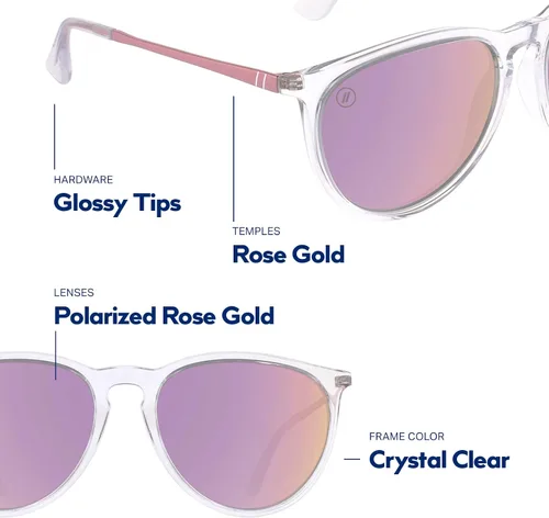 Miniatura 37 de Blenders Eyewear North Park – Gafas de sol polarizadas – Forma clásica, marco de metal mixto – 100% protección UV – Para hombres y mujeres