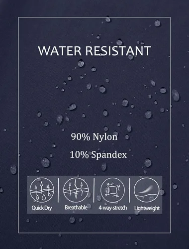Miniatura 6 de MAGCOMSEN Pantalones de senderismo para hombre, 6 bolsillos, resistentes al agua, pantalones de trabajo de pesca Ripstop, ligeros, de secado rápido