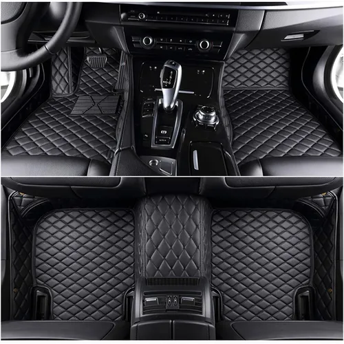 Alfombrillas personalizadas de cuero artificial para automóvil, impermeables, antideslizantes, adecuadas para automóviles, SUV, camionetas, protegen