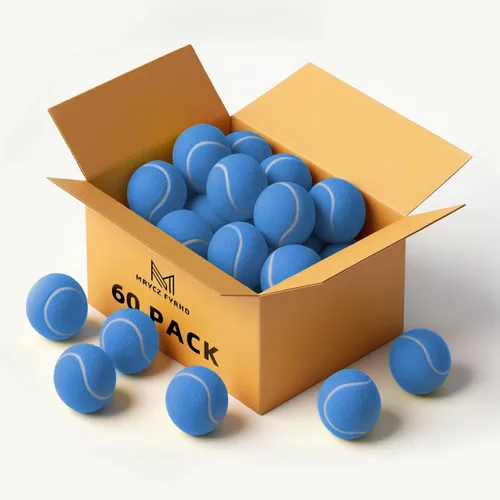 Miniatura 13 de Paquete de 60/120 pelotas de tenis, pelotas de tenis de entrenamiento, pelotas de juego de perros para mascotas, pelotas de tenis de práctica