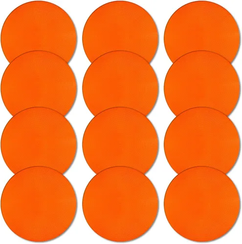 Miniatura 11 de Marcadores de punto de polietileno de 4 pulgadas/9 pulgadas, de goma antideslizante, marcadores de agilidad de conos de campo plano, puntos de suelo