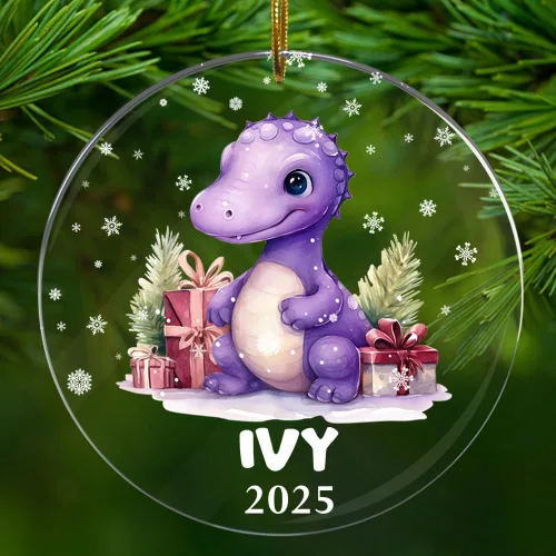 Miniatura 14 de Adorno de dinosaurio personalizado para niños, niñas, hija, hijo, dinosaurio, decoración artesanal, adornos acrílicos con nombre personalizado