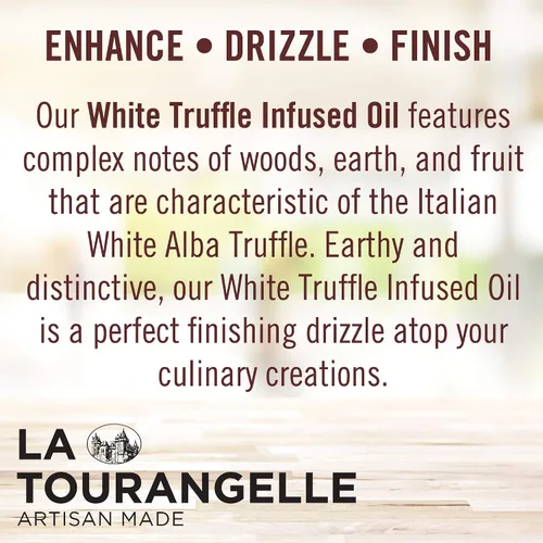 Miniatura 7 de La Tourangelle, Aceite de trufa blanca, sabor terroso gourmet complejo para rociar sobre pasta, palomitas de maíz, verduras, papas, sopa y más, 8.45