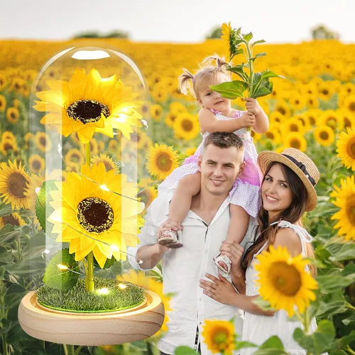 Miniatura 3 de Regalos de cumpleaños para mujeres, Día de la Madre, regalos de girasol para mamá de hija, regalos para mamá para mujeres, hermana, abuela, esposa