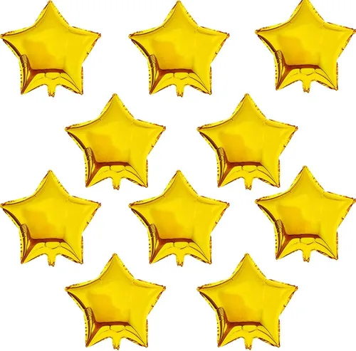 BEISHIDA 30 globos dorados de 18 pulgadas con forma de estrella de Mylar para fiesta de cumpleaños, boda, día de San Valentín, fiesta de compromiso,