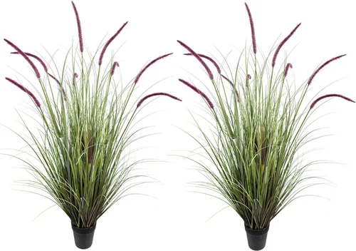 Miniatura 9 de AfanD Planta artificial de lavanda de 35 pulgadas (paquete de 2) – Plantas y flores decorativas altas para interiores del hogar en maceta, planta