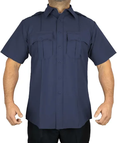 Miniatura 2 de First Class Camisa de uniforme de manga corta y larga con cremallera 100% poliéster, 4 bolsillos ocultos, cierre de cremallera BDU.