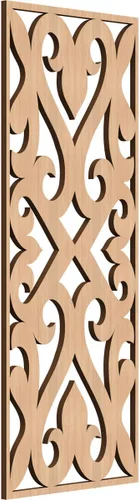 Miniatura 81 de Keene Paneles de pared decorativos de madera con calado, 9 3/8 pulgadas de ancho x 24 3/8 pulgadas de alto x 1/4 de alto, roble rojo rojo (Red Oak)